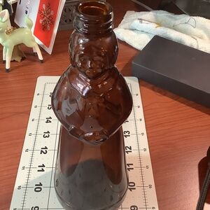 Mrs. Butterworth amber syrup bottle vintage